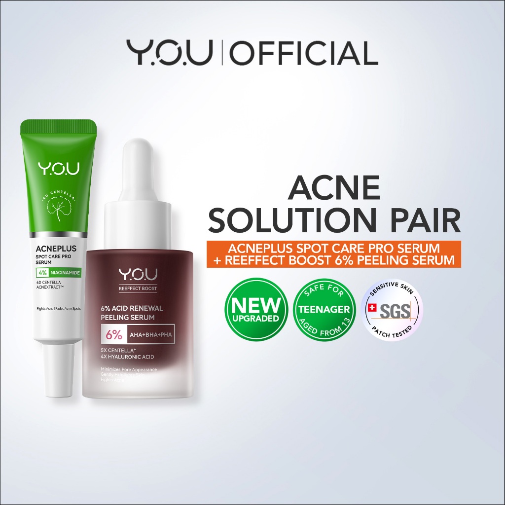 [Acne-Solution Pair ] Acneplus Spot Care Pro Serum 15g & Reeffect Boost ...