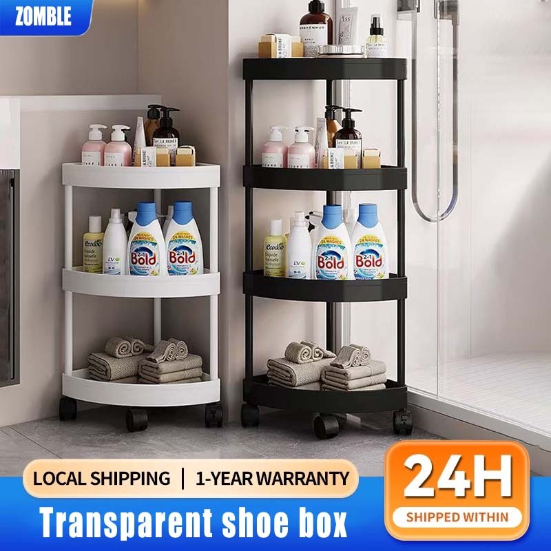 Bathroom Rack organizer trolley cart organizer Corner Shelf for Bath ...