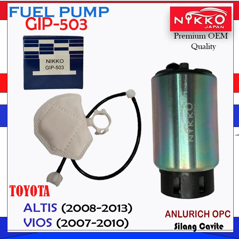 NIKKO JAPAN FUEL PUMP FOR TOYOTA ALTIS (2008-2013), VIOS (2007-2010 ...