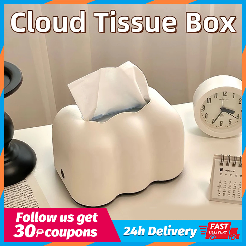 Creative Cloud-shaped Tissue Box Spring Lift Tissue box Household Paper ...