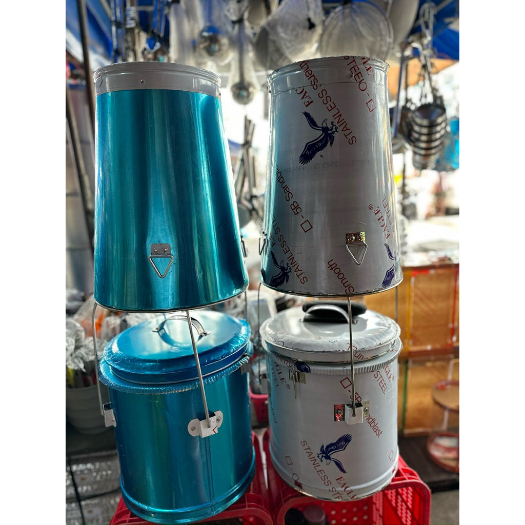 1 SET BALDE NG TAHO PANG- LAKO CONTAINER STAINLESS AND ALUMINUM ...