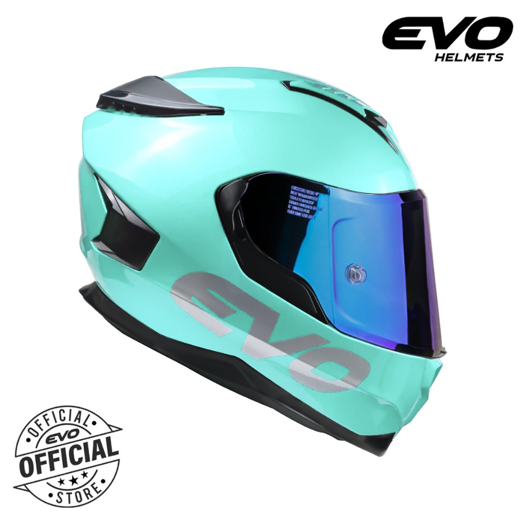 EVO AR-01 Plain Dual Visor Full Face Helmet with Free Clear Lens