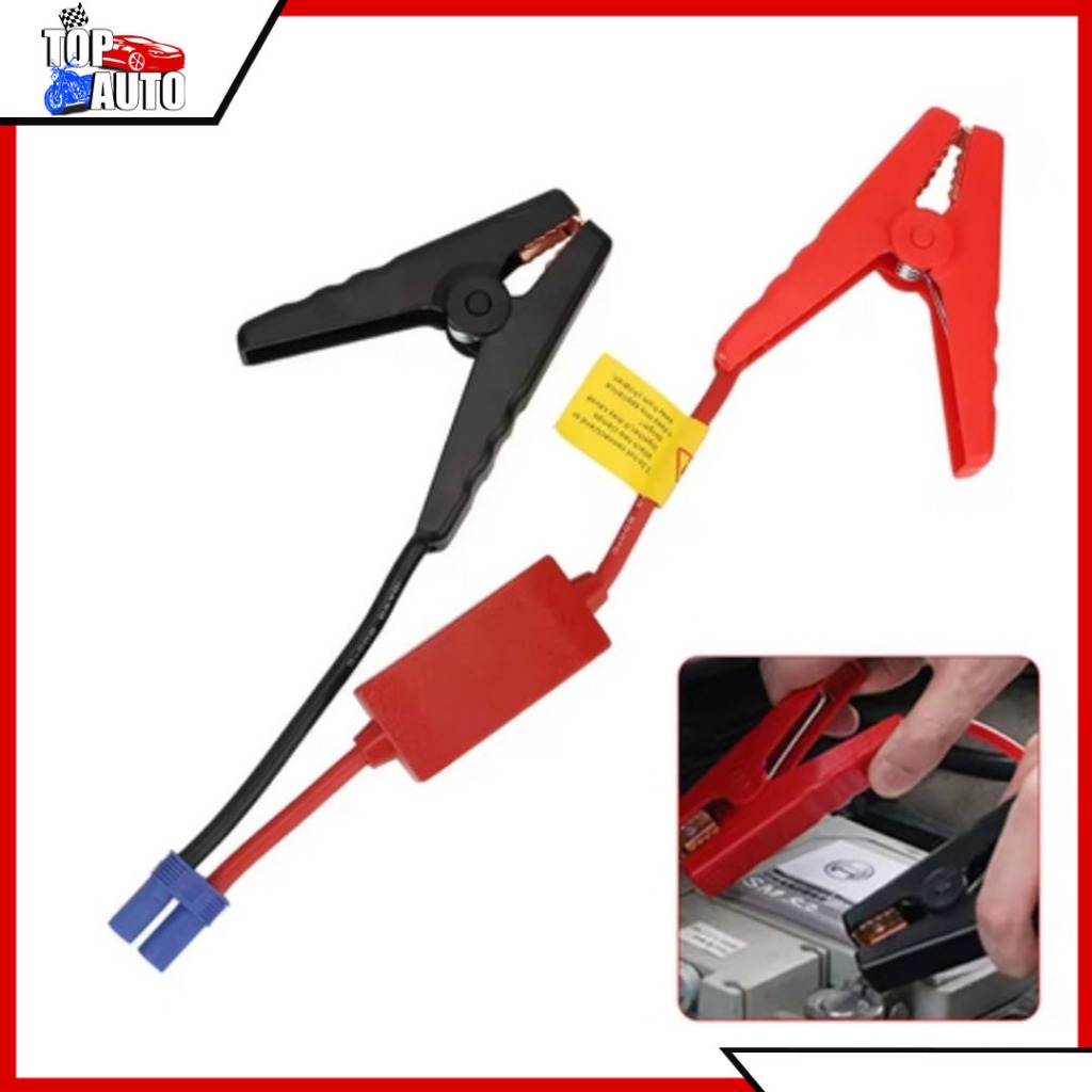 Portable Plug Clip Jump Starter Car Trucks with EC5 Booster Connector ...