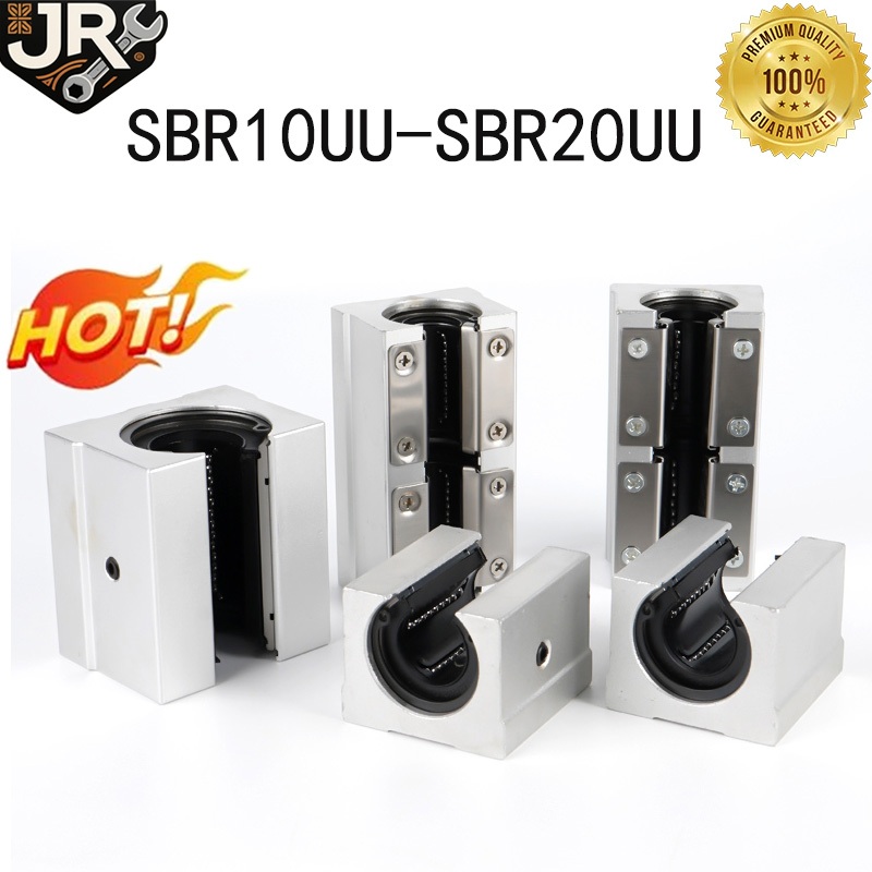 Linear Bearing Slide Block Motion Guide Rail Metal Open SBR12UU SBR16UU ...