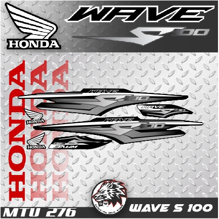 HONDA WAVE S 100, DECAL STICKER EASY INSTALL LAMINATED | Shopee Philippines
