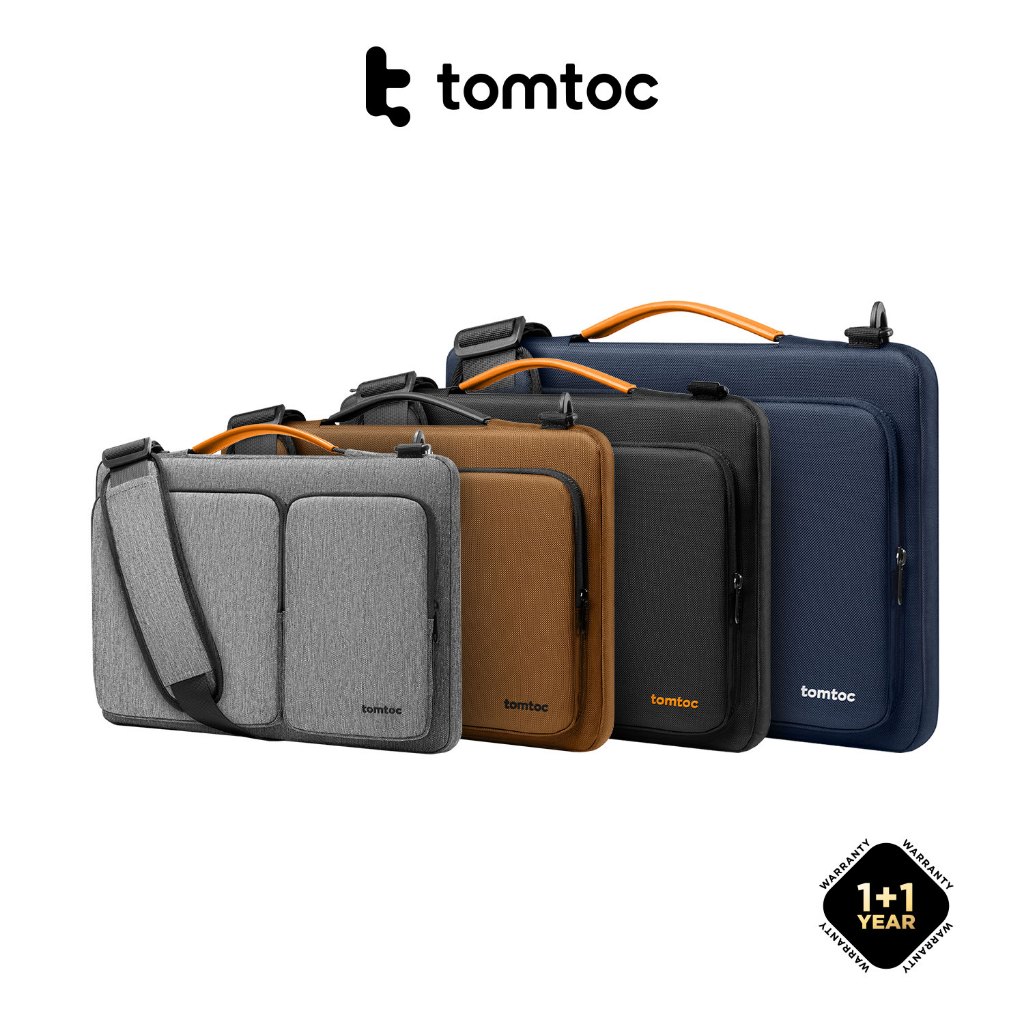 Business Macbook Pro Leather Bag Tomtoc A42 Laptop Messenger Bag