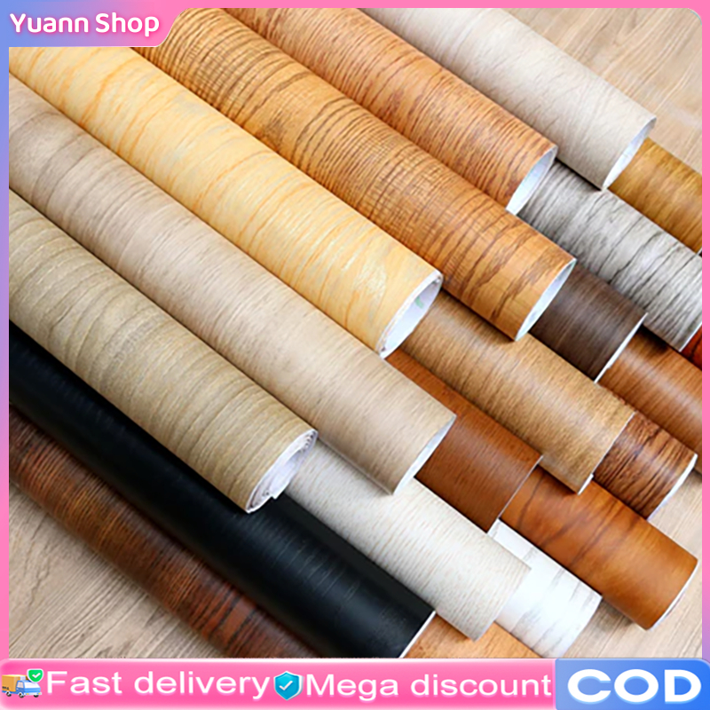 Wood Grain Self-Adhesive Wallpaper Roll – 17.5" X 118" Peel-and-Stick Vinyl For Cabinets, Furniture & Wall Decor