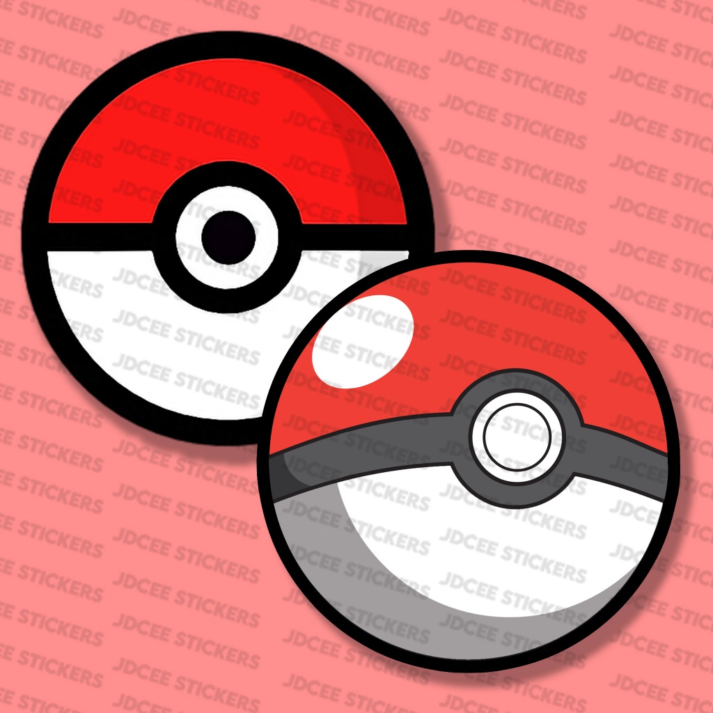 Pokemon Pokeball Waterproof Stickers | Shopee Philippines