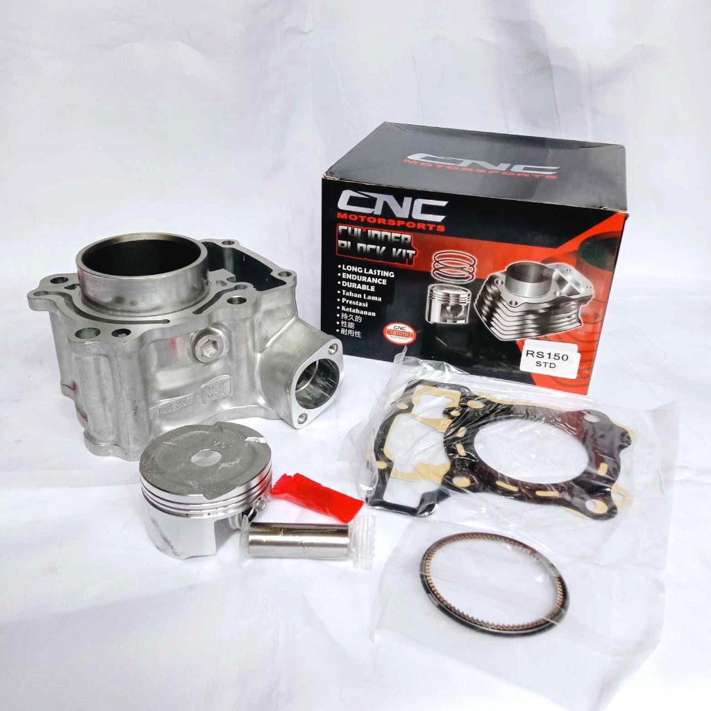 CNC SET CYLINDER BLOCK KIT FOR RS 150 STANDARD | Shopee Philippines