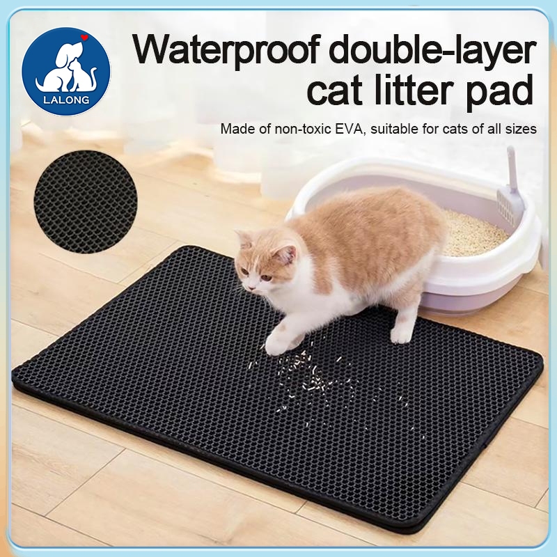 【Extra Large】Cat Litter Mat EVA Double-Layer Litter Mat For Cat Matting For  Llitter Box Cat Mat