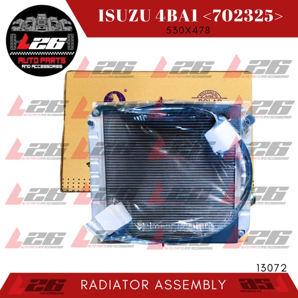 13072 Isuzu 4BA1 Radiator Assembly M/T PP68 5ROWS (Polar) | Shopee ...