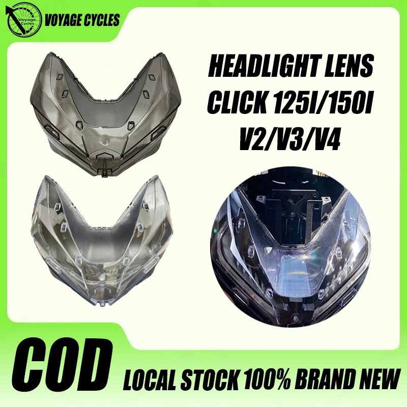 COD Motorcycle Headlight Lens Click 125i/150i V2 V3 V4 Honda Fairings ...