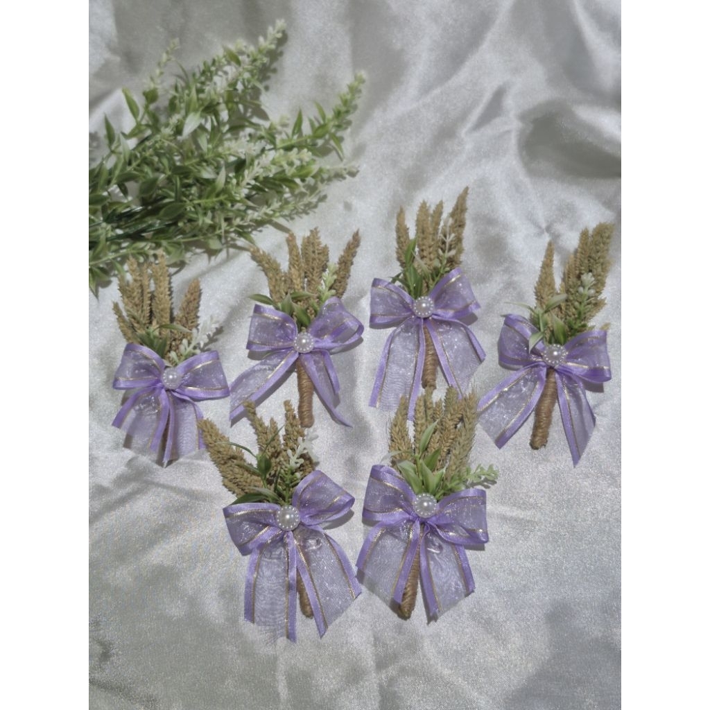 dried chest corsage with organza ribbon for all occassions with pin ...