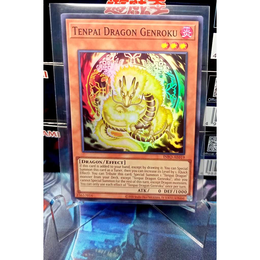INFO-AE019 Tenpai Dragon Genroku SR YUGIOH CARD | Shopee Philippines