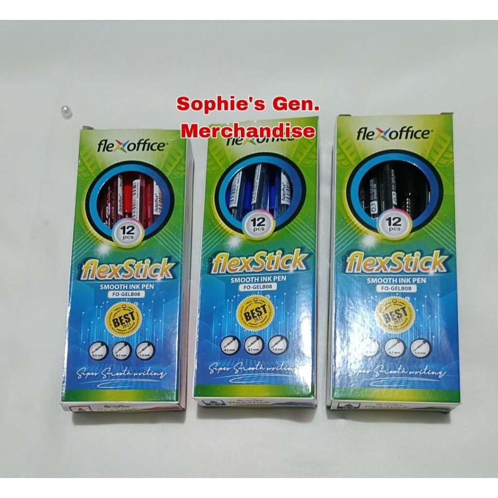 FlexStick ballpen 0.7 smooth ink pen (12 PC's in one box) | Shopee ...
