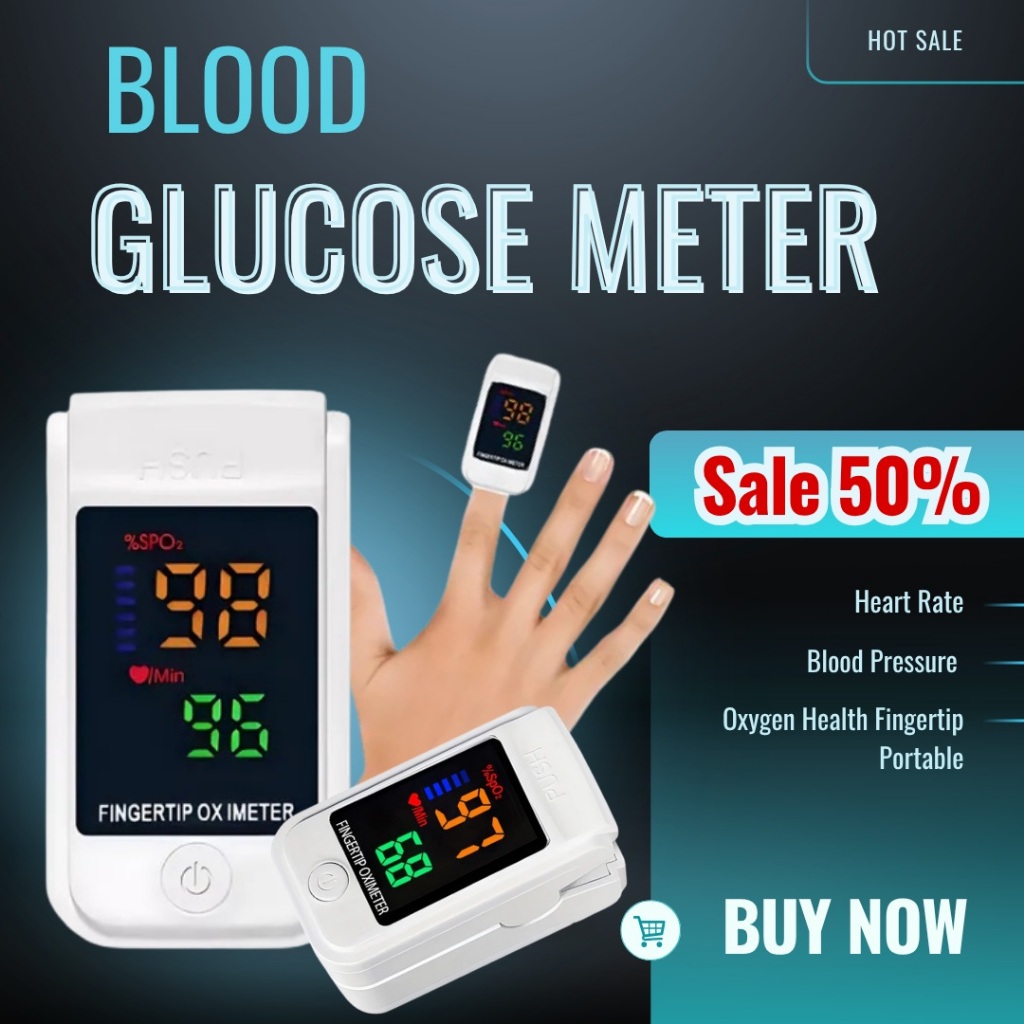 BLOOD OXYGEN METER/ Blood Glucose Heart Rate Blood Pressure - Health ...