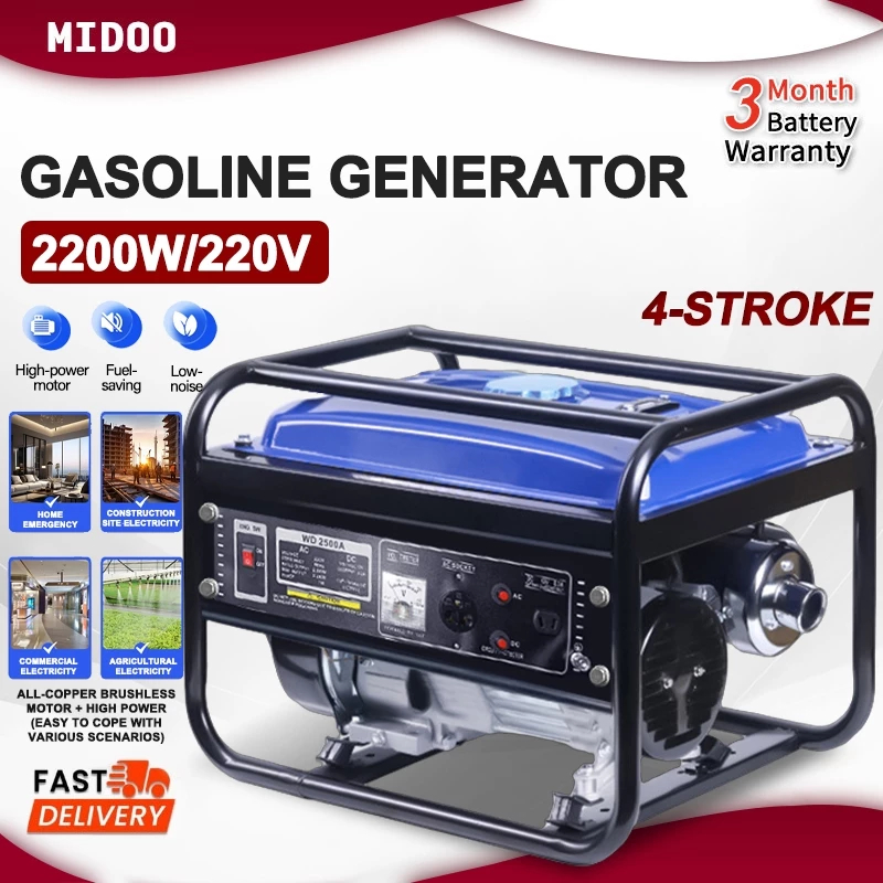High horsepower Gasoline generator 60hz Portable Gasoline Generator ...