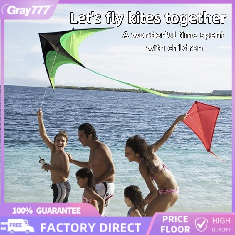 COD Rainbow Kite Long Tail 50m String Outdoor Beach Flying Toy For Kids ...