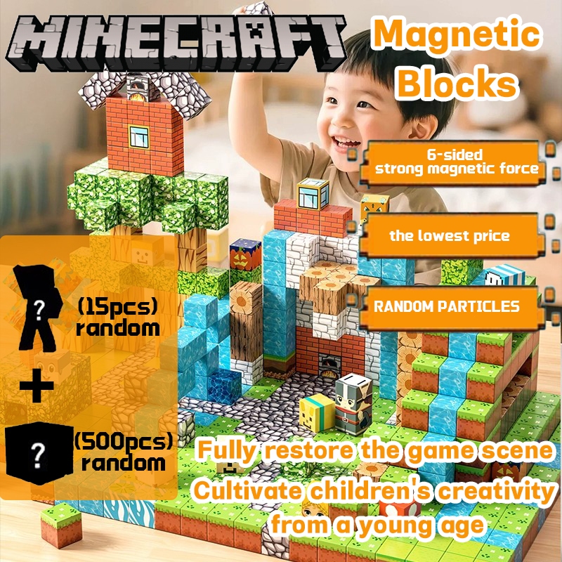 minecraft magnetic blocks building blocks minecraft magnetic blocks set ...