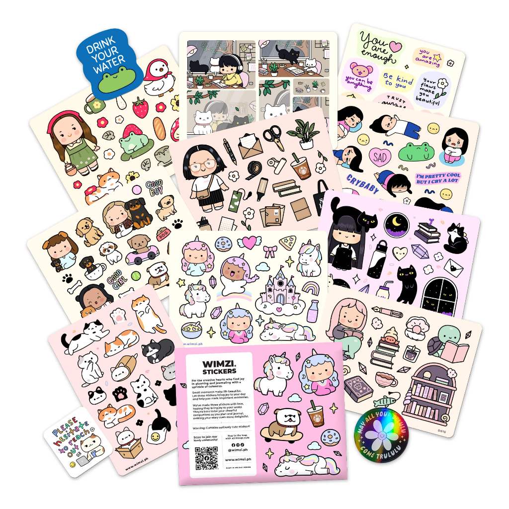 Wimzi Cute Journaling Sticker Pack | Shopee Philippines
