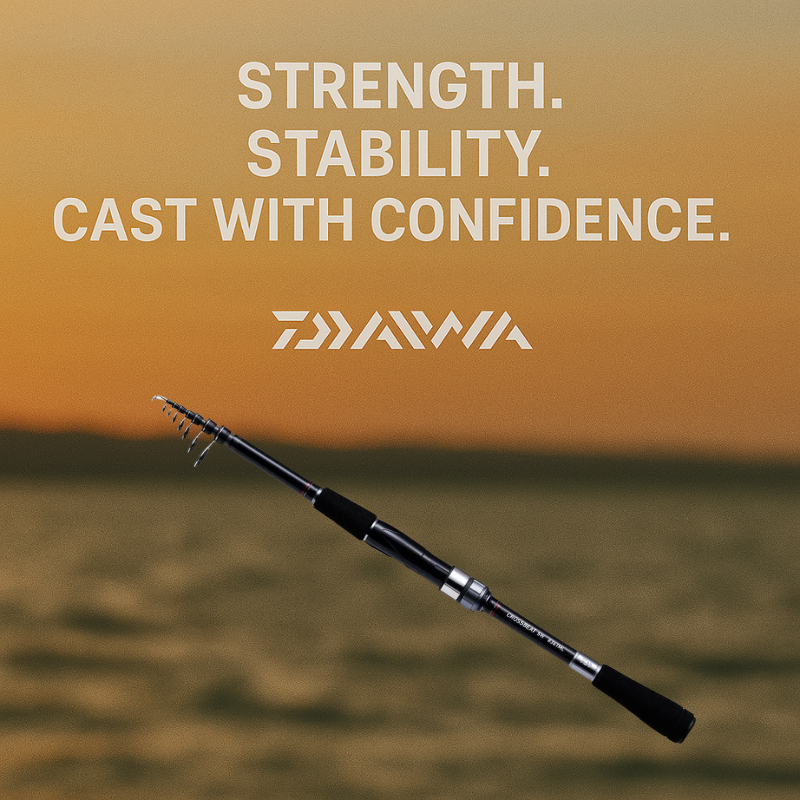 DAIWA CROSSBEAT SW Telescopic Lure Rod – Compact Travel Rod for ...