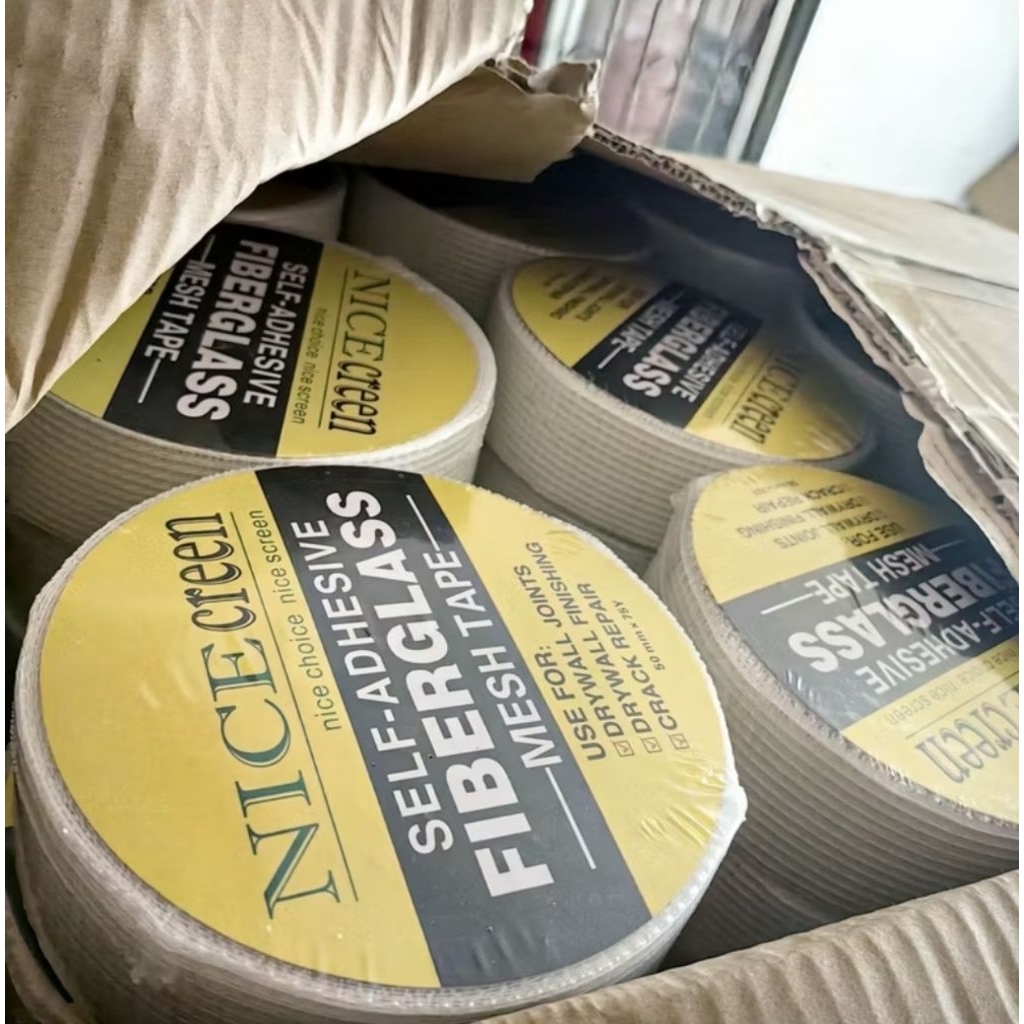 GAZA TAPE Gypsum Board Drywall Fiberglass Mesh Tape (PER ROLL 50MMX30M ...