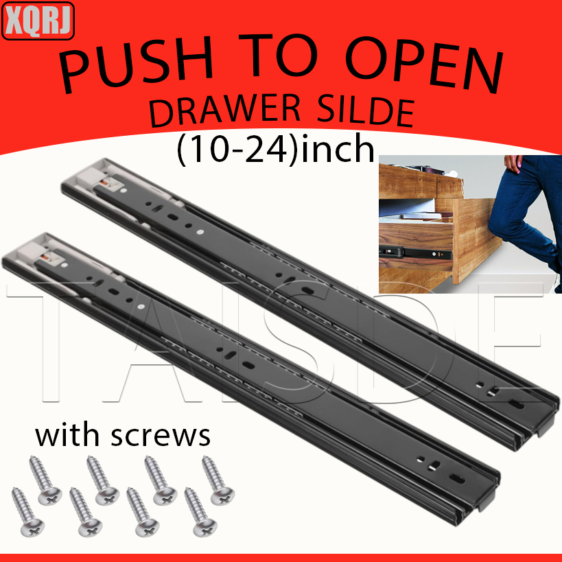 Heavy Duty Drawer Guide Hydraulic Drawer Slide Push To Open Drawer ...
