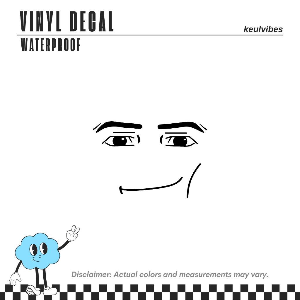 Roblox Guy Face Meme Logo Vinyl Decals Brand Laptop Motor Bike Car Ph 11134207 7ra0j