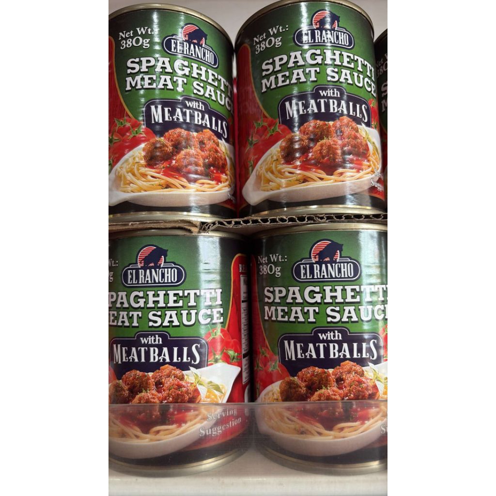 Elrancho Spaghetti Meat sauce with Meatballs 380 grams | Shopee Philippines