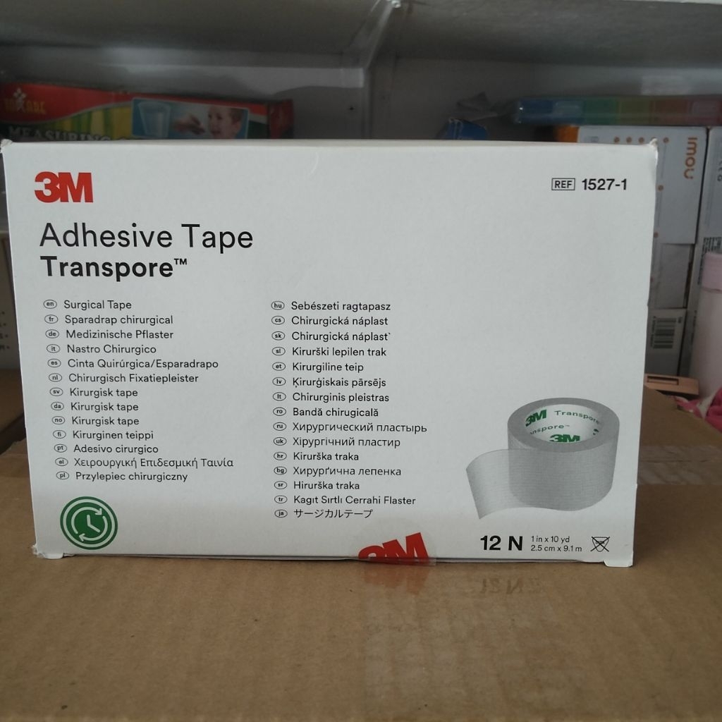 3m Transpore tape adhesive 1 inch ( 1 box 12's ) | Shopee Philippines