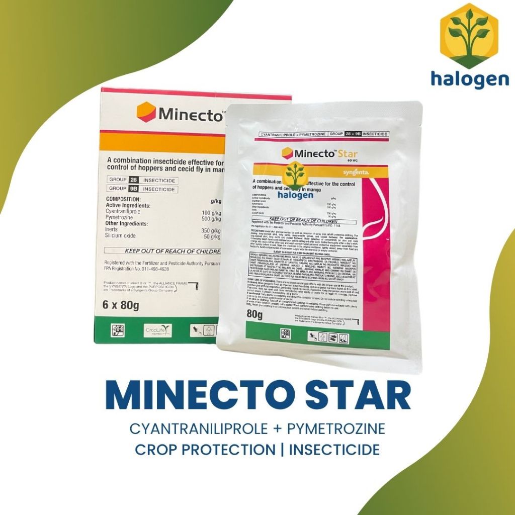 SYNGENTA MINECTO STAR CYANTRANILIPROLE and PYMETROZINE 60 WG SYSTEMIC ...