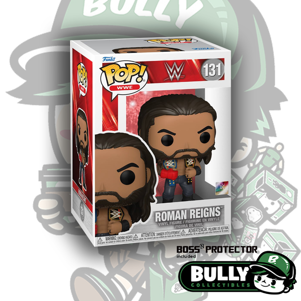 Box Funko Pop! WWE Roman Reigns 111 – Walmart Exclusive – Figurine Vinyl + T-Shirt