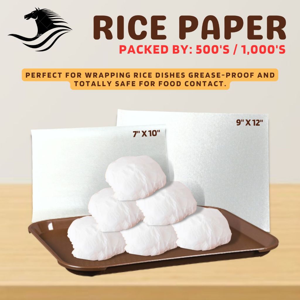 Rice Wrapper Paper Greaseproof Paper / Tray Liner - [ 7 x 10 / 9 x 12 ...