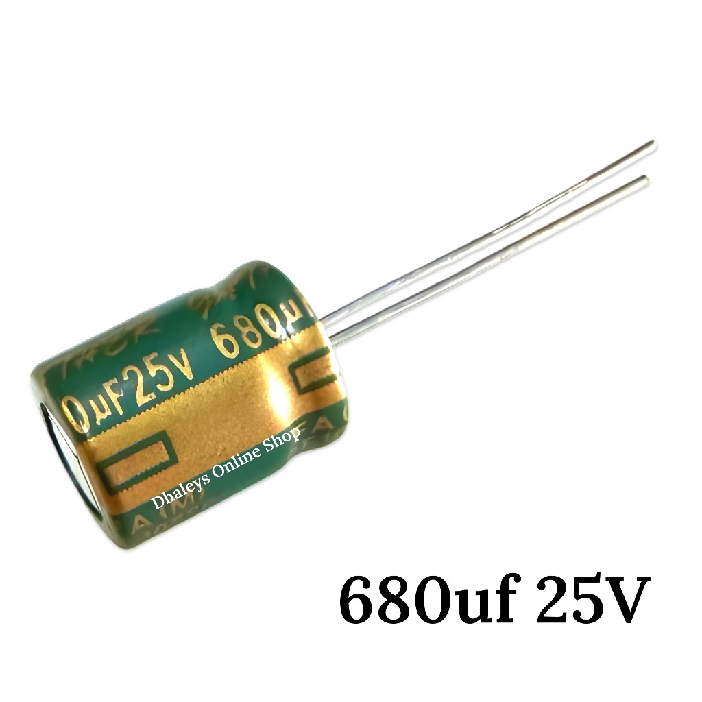 2pcs 680uF 25V Aluminum Electrolytic Capacitor High Quality for DIY and ...