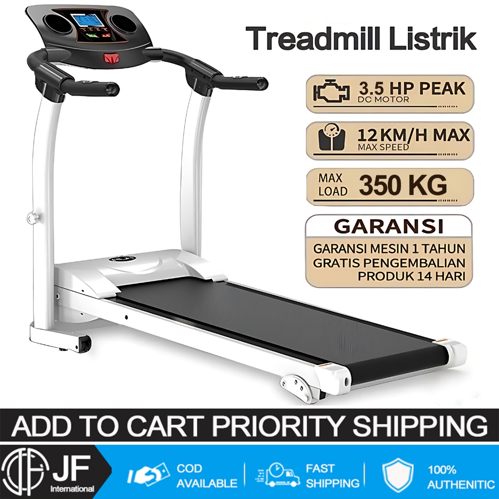 JF Electronic Treadmill exercise treadmill foldable 3.5hp ...