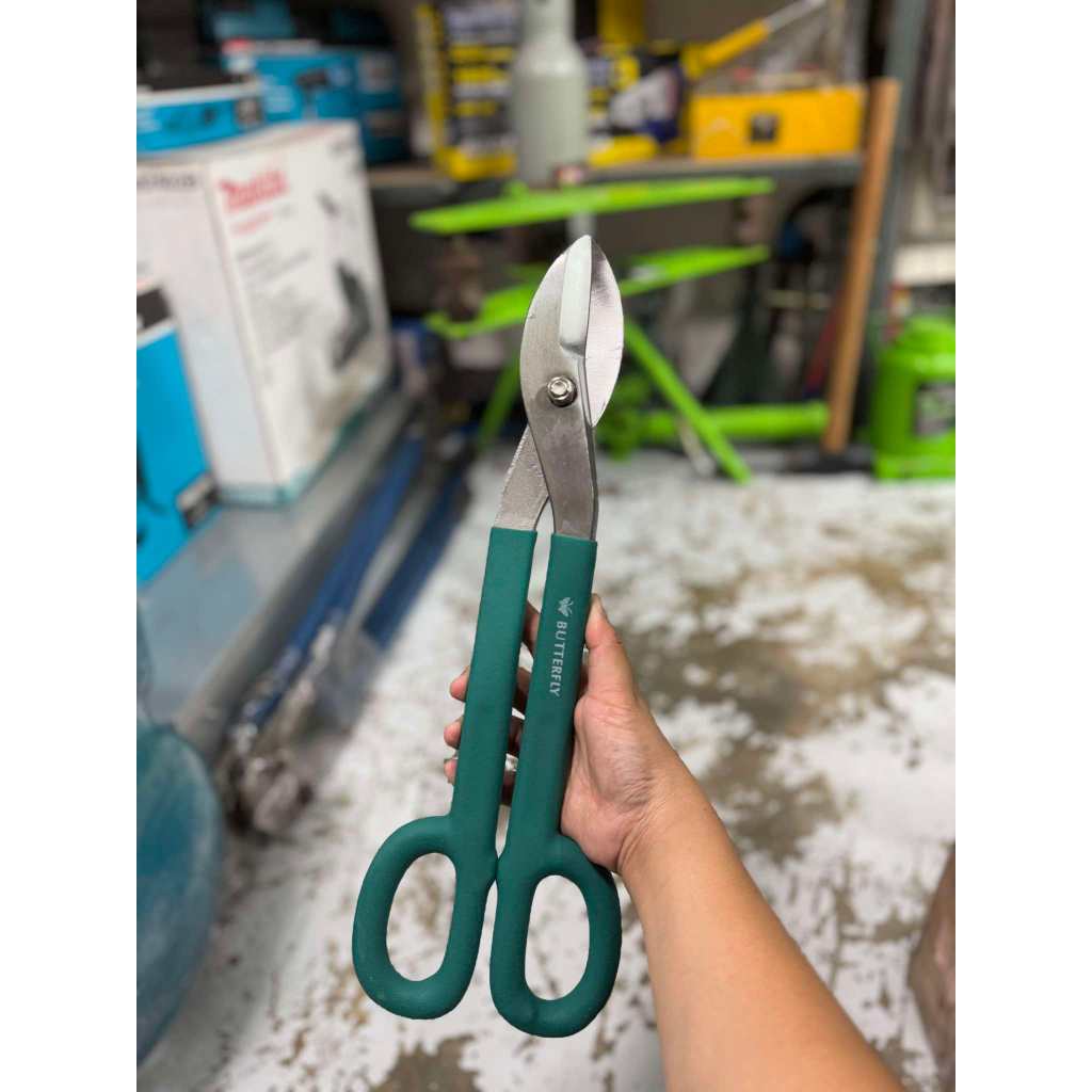 BUTTERFLY Tools Tin Snip 16''Scissors for Cutting Metal Sheets ...