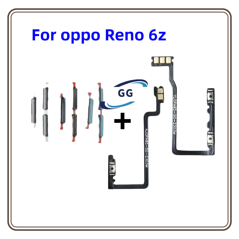 Reno6Z Power on off switch volume button flex For OPPO Reno 6Z 5G Up ...
