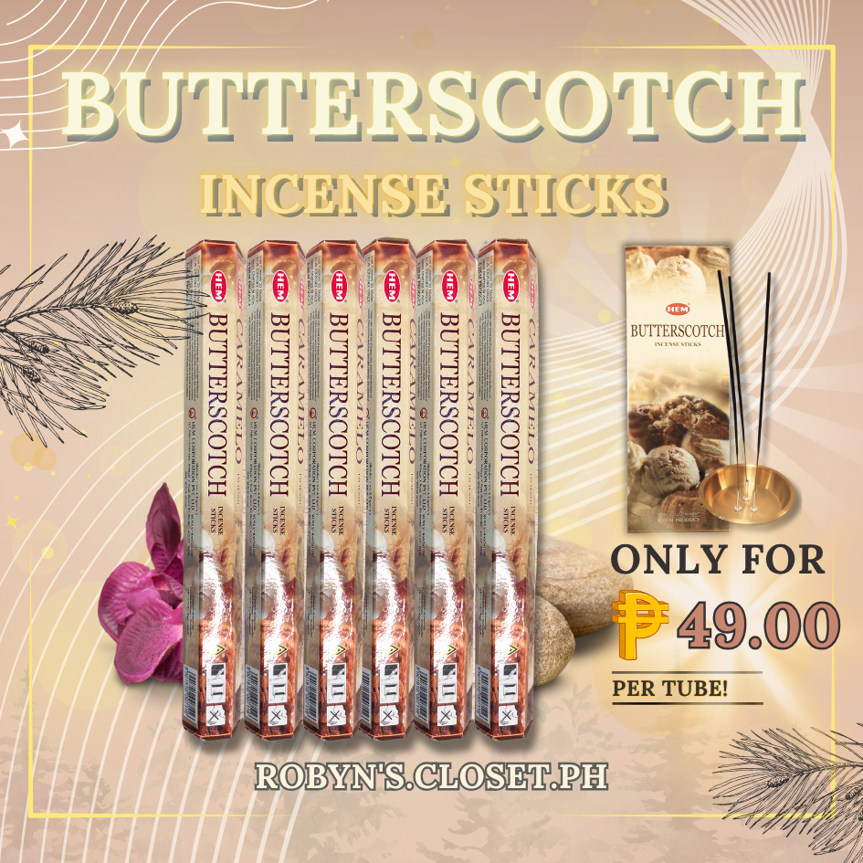 HEM Incense Sticks Pack - Butterscotch (20 sticks) | Shopee Philippines