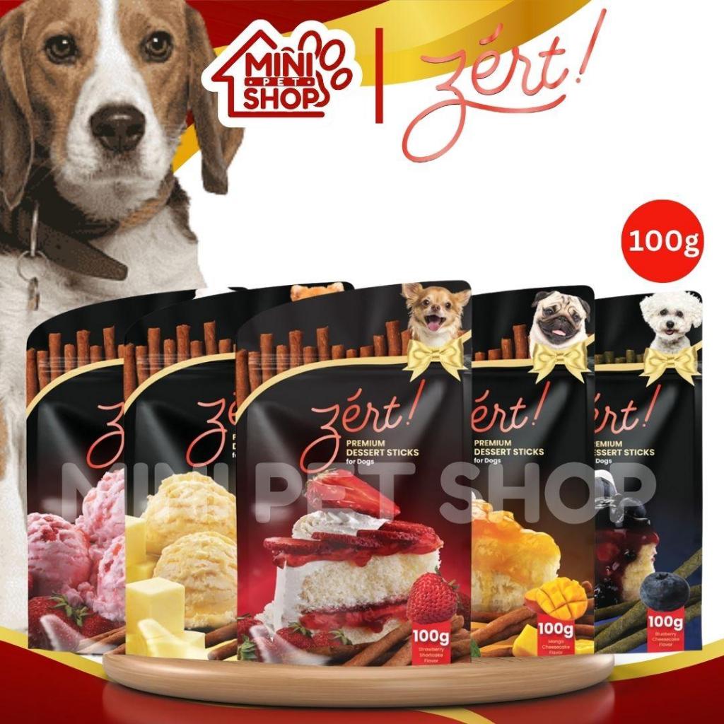 100g Zert Dessert Sticks Dog Dogs Dental Treats All Stages Adult Puppy ...