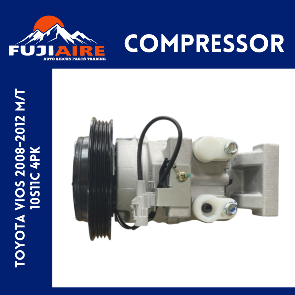 COMPRESSOR FOR TOYOTA VIOS 2008-2012 M/T 10S11C 4PK | Shopee Philippines
