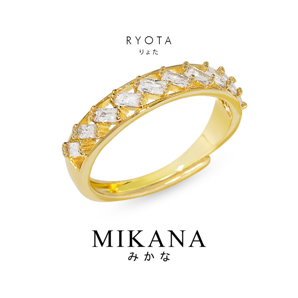 Mikana Gems and Grace Ryota Gold Plated Adjustable Ring for Woman ...