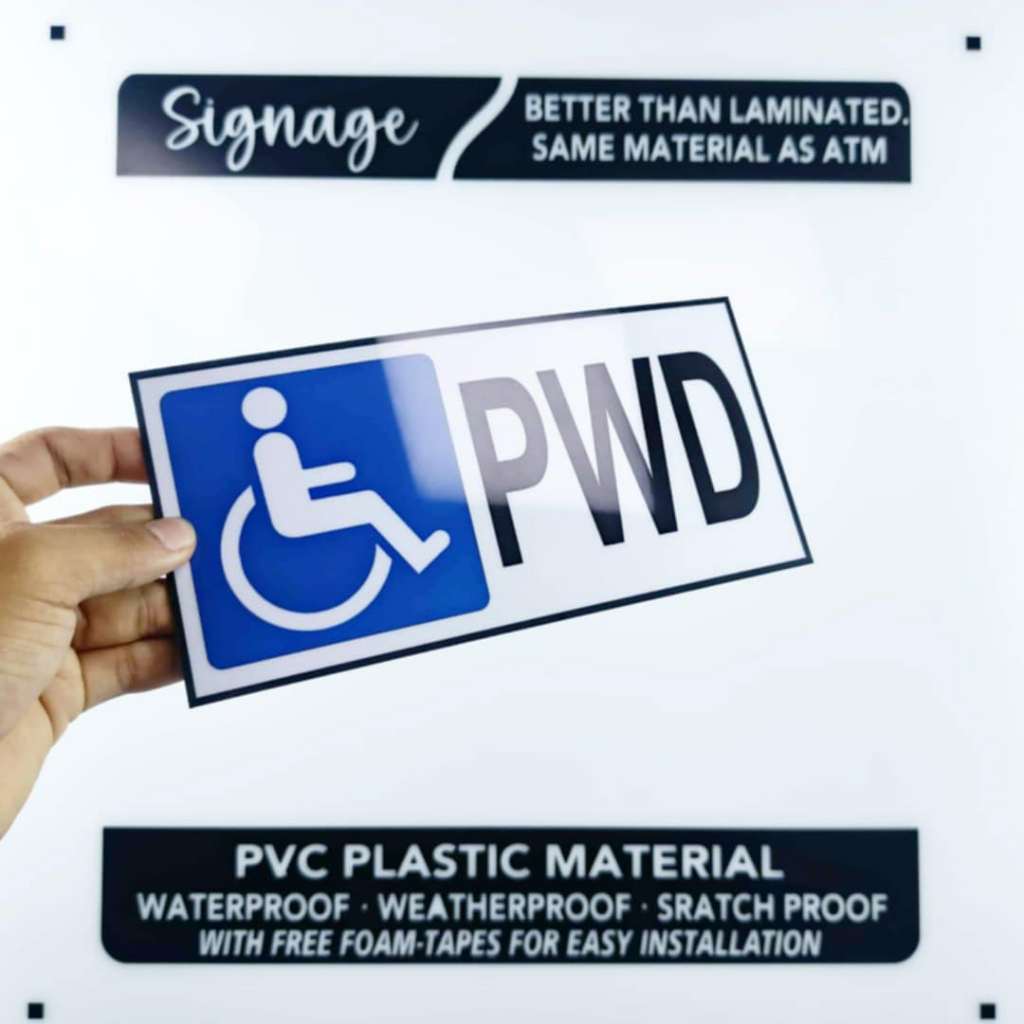 Shop pwd sign for Sale on Shopee Philippines