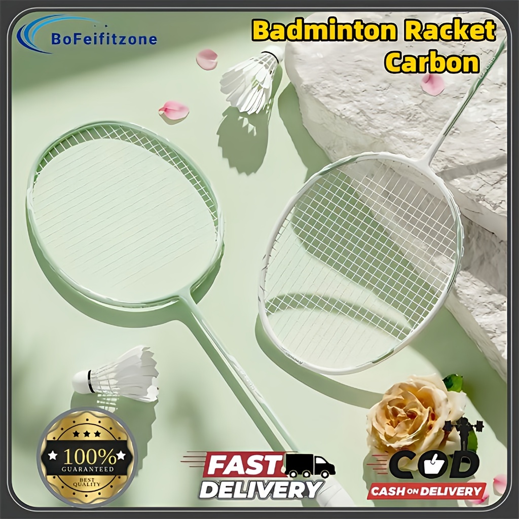 【Free Gifts】 Badminton Racket Full Canbon Original 4U 24LBS Light ...