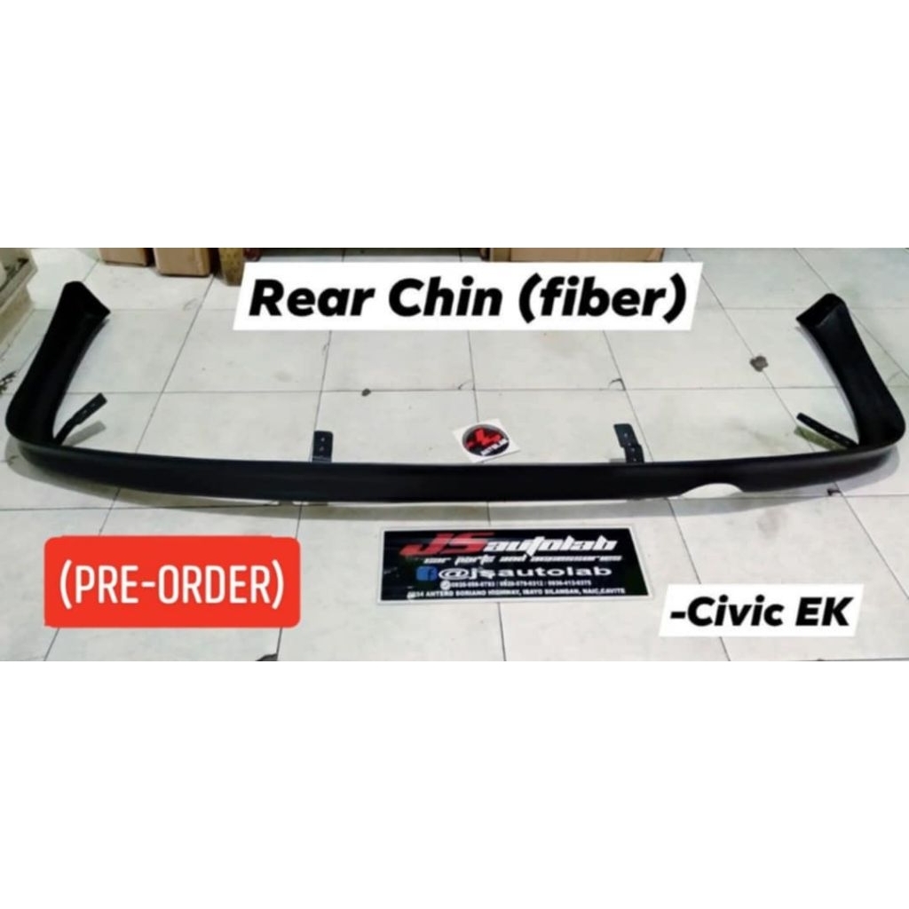 REAR BUMPER CHIN (Fiberglass) For Honda Civic EK 1996-2000 | Shopee ...