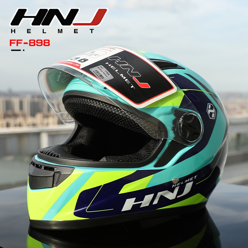 Hnj Top Full Face Helmets HNJ A4-008-F Clear Visor Helmet Full