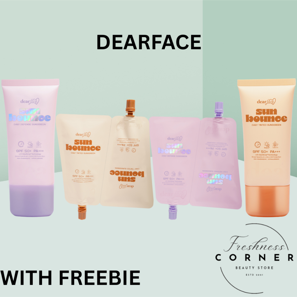 Dearface Sunbounce Sunscreen - Tinted | Hybrid | Tinted Twin Sachet ...