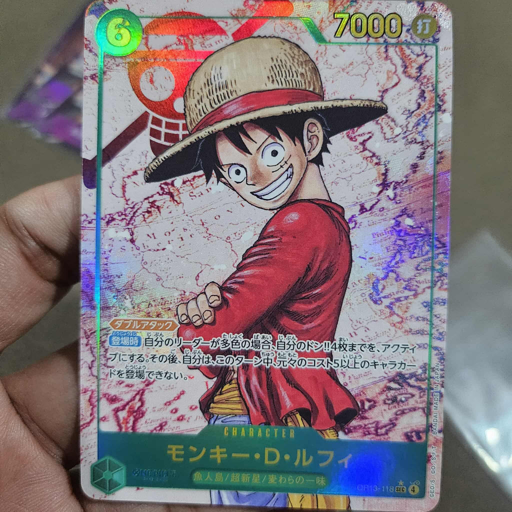 One Piece TCG OP13-118 PSEC Monkey D. Luffy | Shopee Philippines