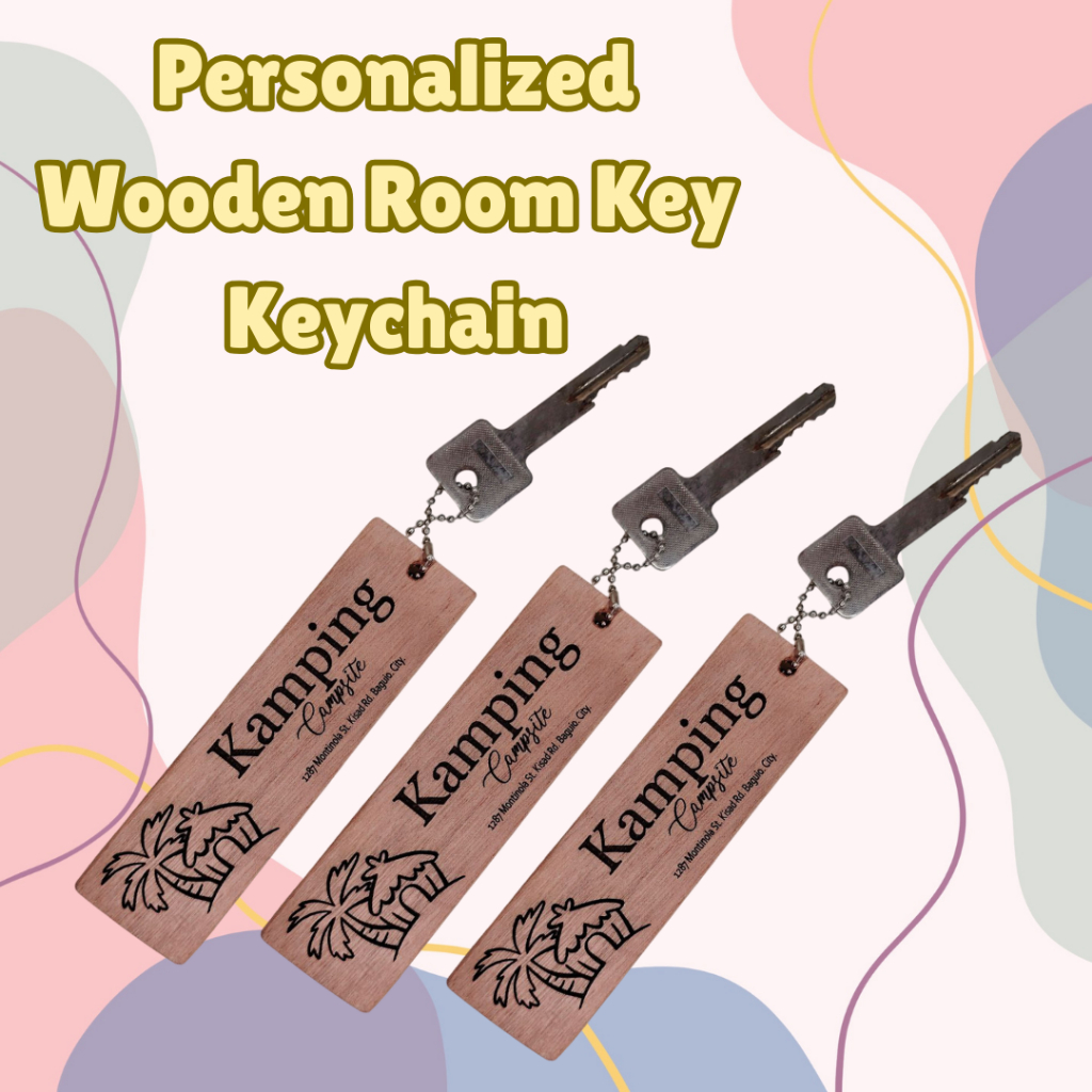 Personalized Wooden Room Key Keychain | Shopee Philippines