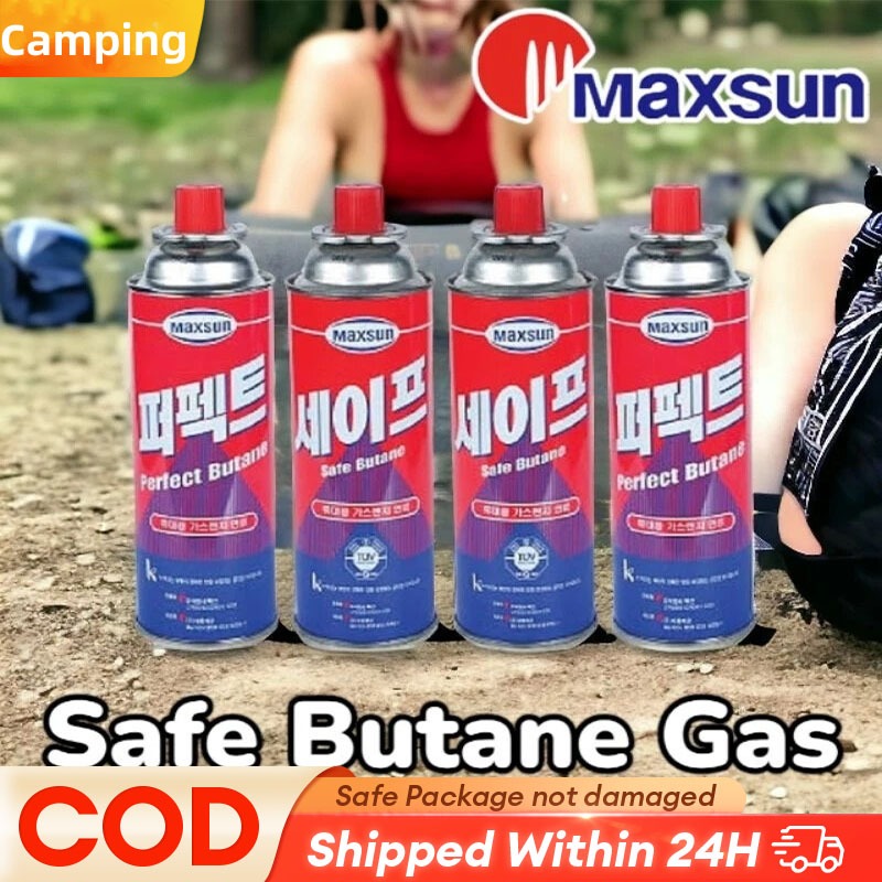 ⭐Ready Stock⭐Maxsun Safe Butane Gas for Gas stove 220g x 4pcs Korea Gas ...