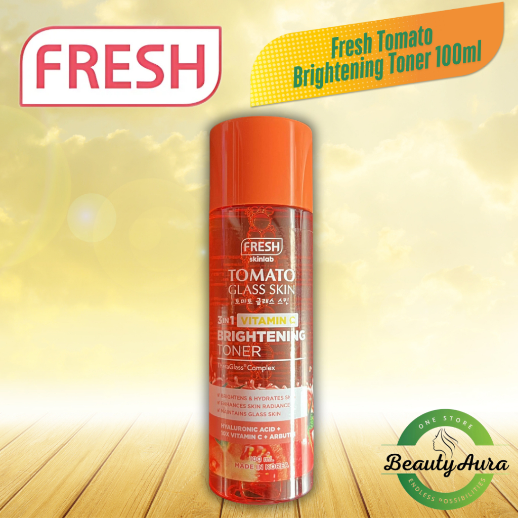 Fresh Tomato Glass Skin 3in1Vitamin C Brightening Toner 100ml | Shopee ...